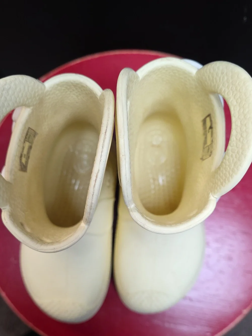 Croc Boots Rainbow Butter Yellow Size 8